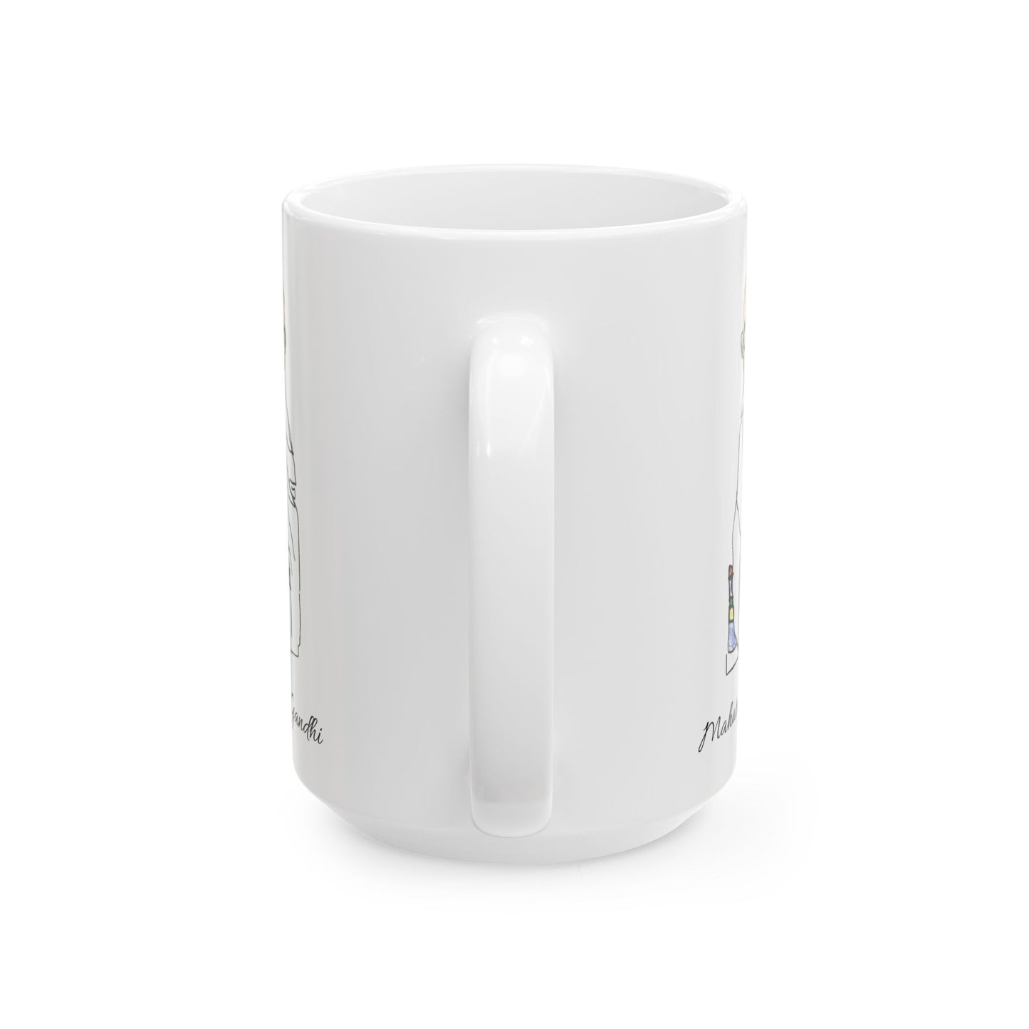 Gandhi - Ceramic Mug - White - 11 oz & 15 oz - (Spanish Version)