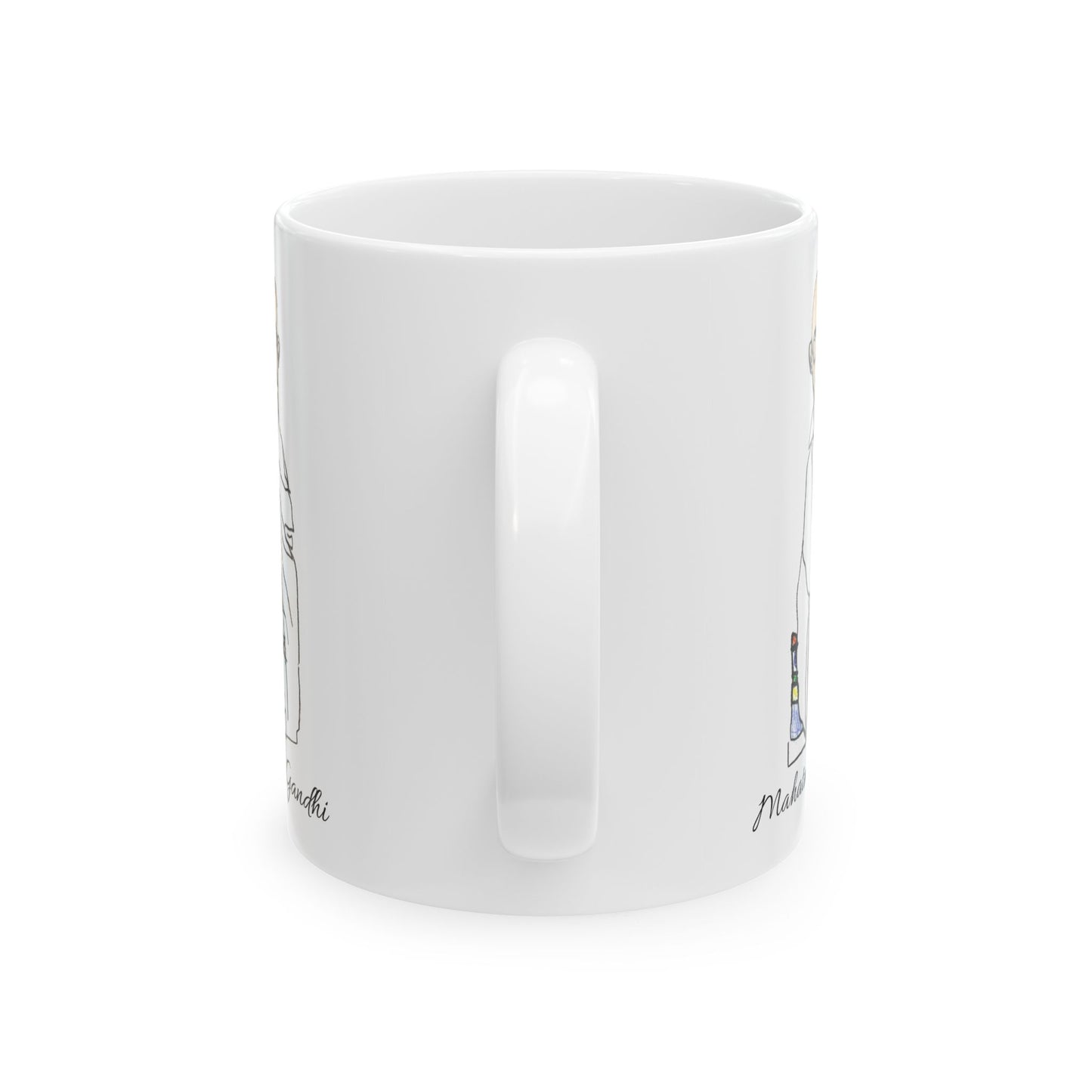 Gandhi - Ceramic Mug - White - 11 oz & 15 oz - (Spanish Version)