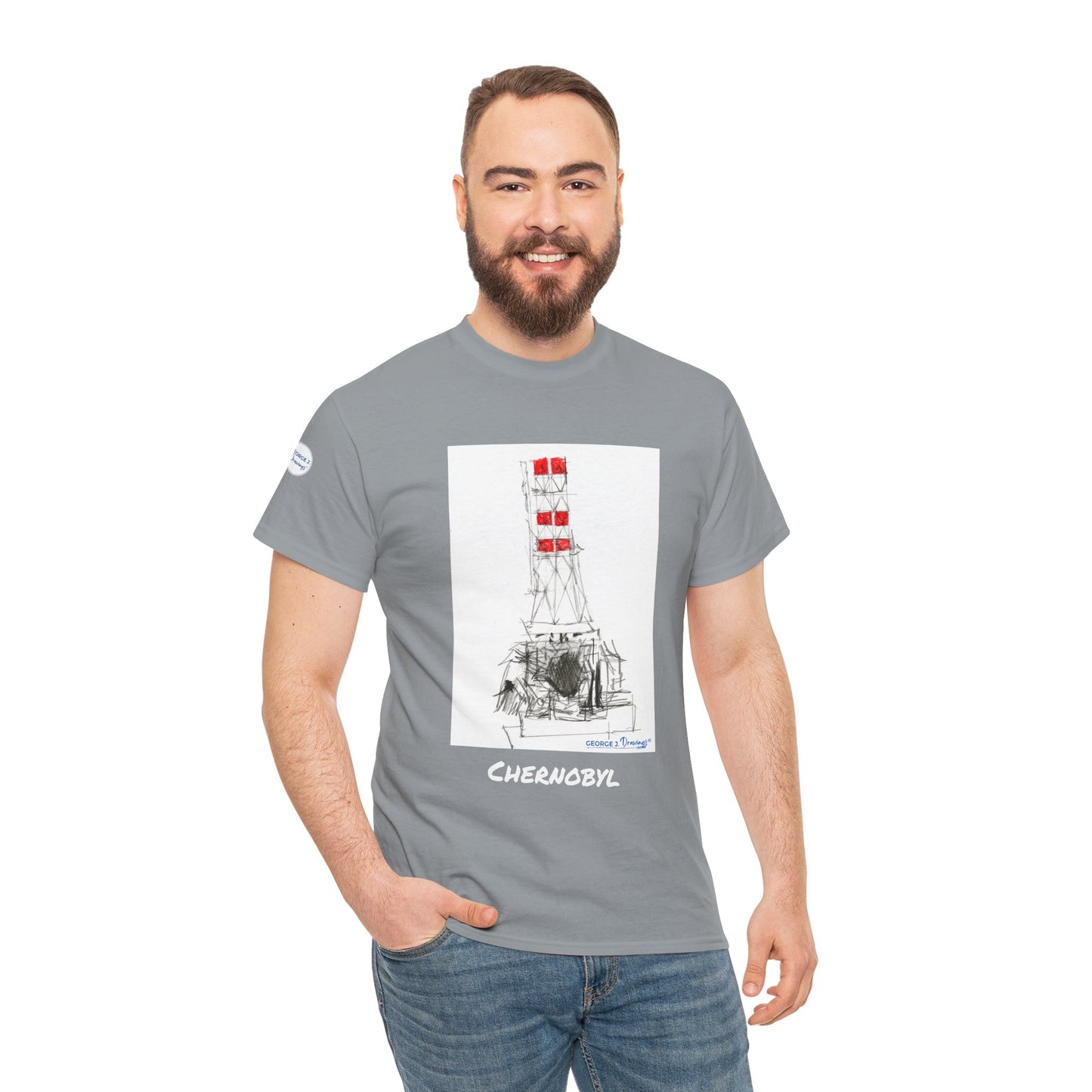 Tee - Chernobyl Historical Drawing by George J. Drawings - World History Fans