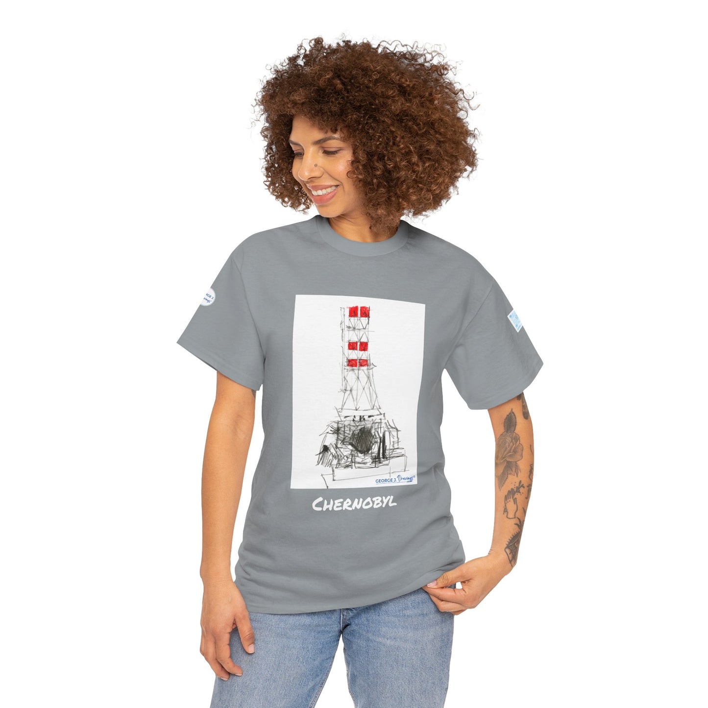 Tee - Chernobyl Historical Drawing by George J. Drawings - World History Fans